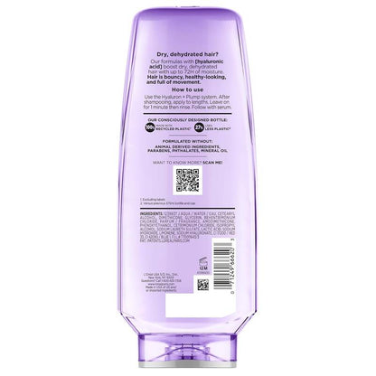 L'Oreal Conditioner, Hyaluron Plump Hydrating, for Dry Hair, 12.6oz