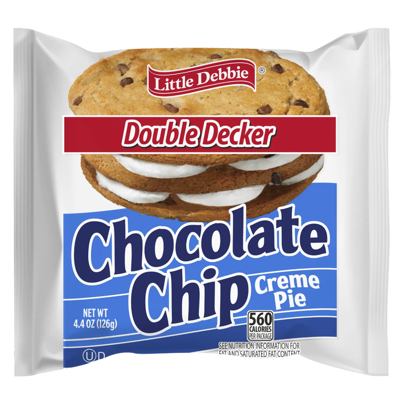 Little Debbie Chocolate Chip Crème Pie- Double Decker, 4oz