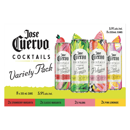 Jose Cuervo Sparkling Cocktail Variety Pack 8pk 12oz Can