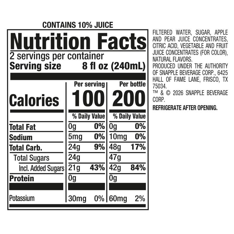 Snapple Apple 16oz Btl