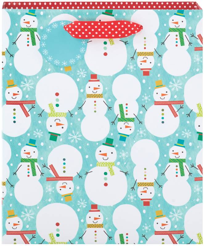 Snowman Celebration 8.5" Gift Bag