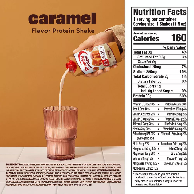 Premier Protein 30g Caramel High Protein Shake 11oz Ctn