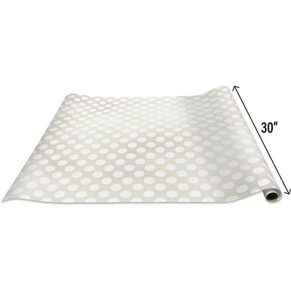 Pearl & Dot Stripe Double Sided Wrapping Paper