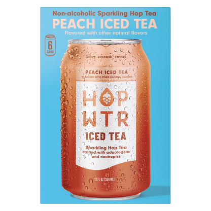 HOPWTR Peach Iced Tea 6pk 12oz Can