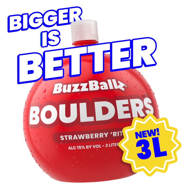 BuzzBallz Boulders Strawberry Rita 3L Bottle