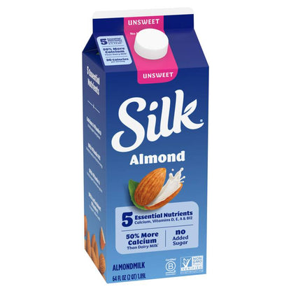 Silk Unsweetened Almond Milk 1/2 Gallon