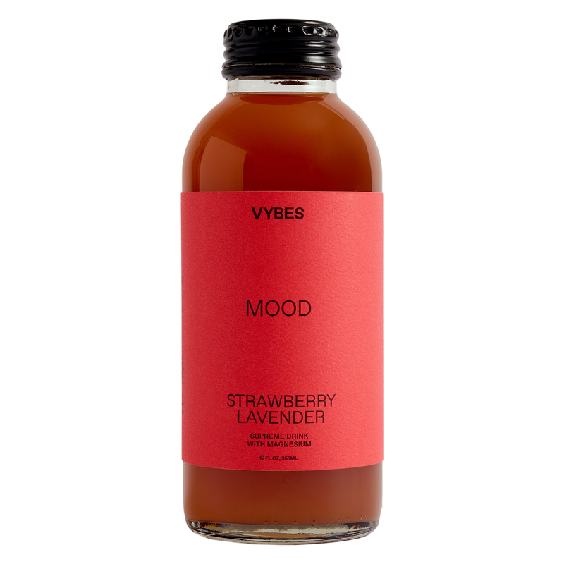 VYBES Strawberry Lavender Mood Drink 12oz Btl