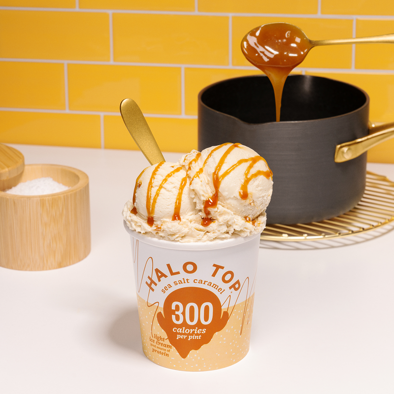 Halo Top Sea Salt Caramel Ice Cream Pint