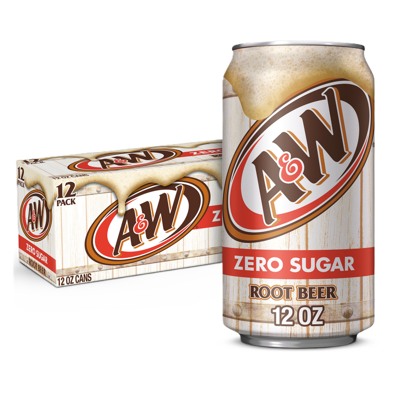 A&W Diet Root Beer 12pk 12oz Can