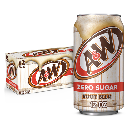 A&W Diet Root Beer 12pk 12oz Can