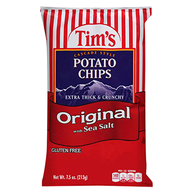 Tim's Cascade Potato Chips Original 15oz - Tim's Cascade – BevMo!