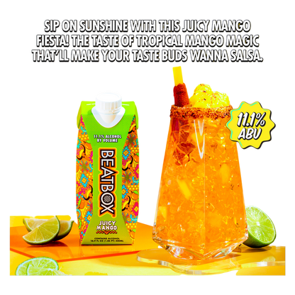 BeatBox Juicy Mango 500ml 11.1% ABV Wine Party Punch