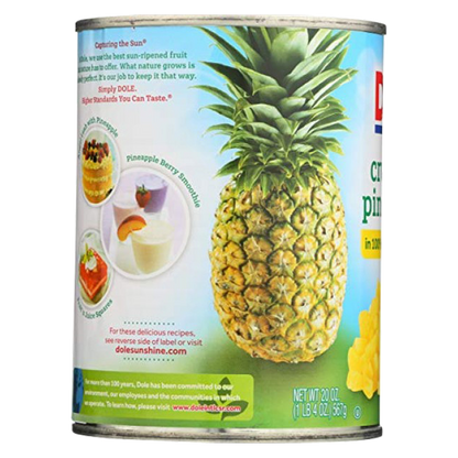 Dole Crushed Pineapple, 20oz.