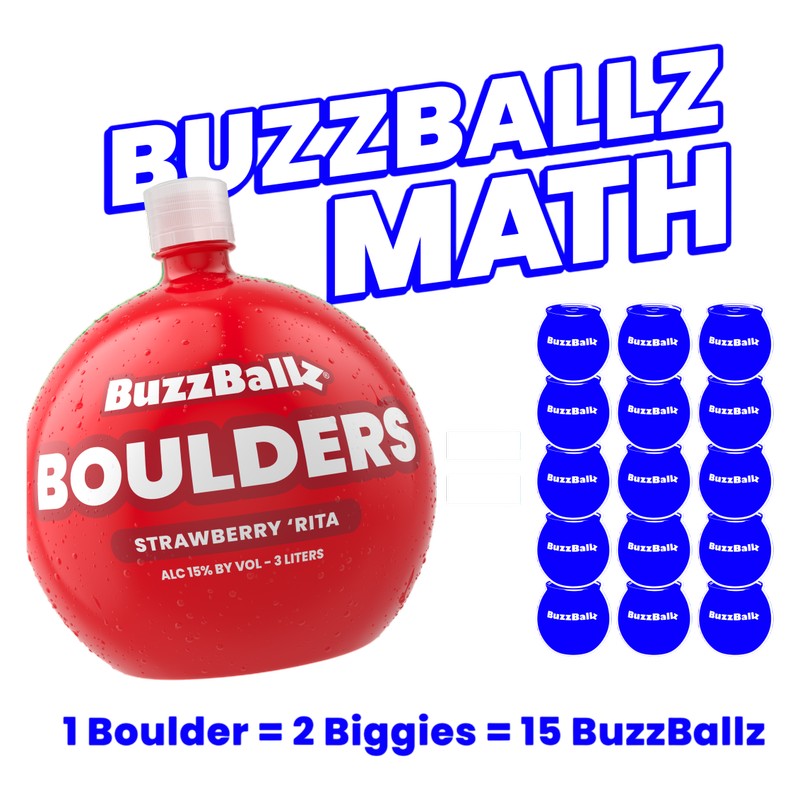BuzzBallz Boulders Strawberry Rita 3L Bottle