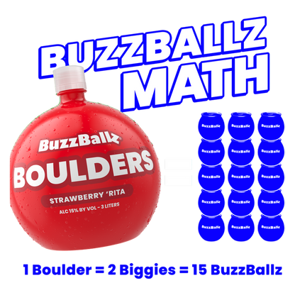 BuzzBallz Boulders Strawberry Rita 3L Bottle