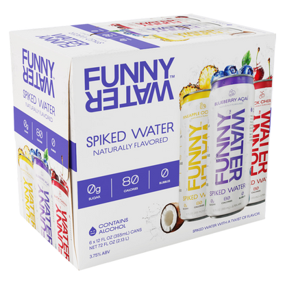 Funny Water Vibrant Fruit 6pk 12oz