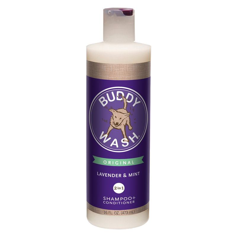 Buddy Wash Lavender & Mint 2 in 1 Dog Shampoo Plus Conditioner, 16oz.