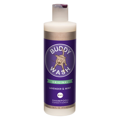Buddy Wash Lavender & Mint 2 in 1 Dog Shampoo Plus Conditioner, 16oz.