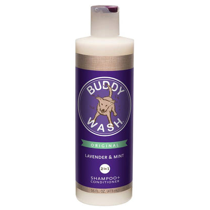 Buddy Wash Lavender & Mint 2 in 1 Dog Shampoo Plus Conditioner, 16oz.