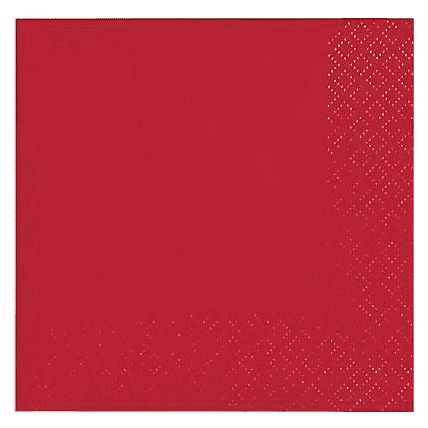 Sensations Red Beverage Napkins 24ct