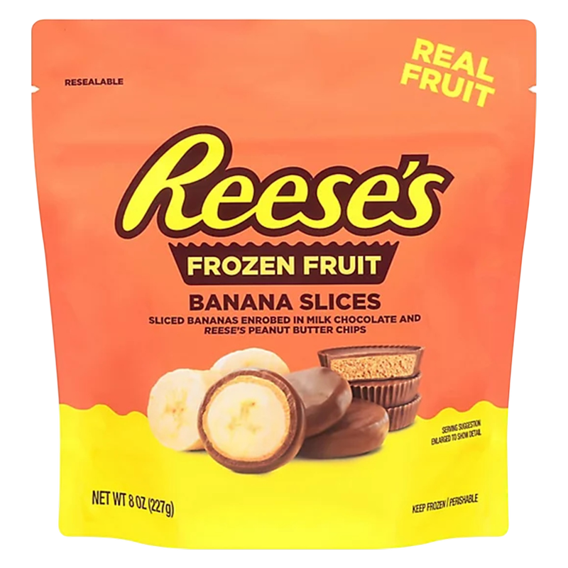 Reese's Frozen Banana Slices with Peanut Butter and Chocolate 8oz