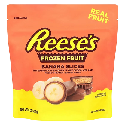 Reese's Frozen Banana Slices with Peanut Butter and Chocolate 8oz