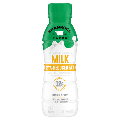 Shamrock Farms 2% White Milk 12oz