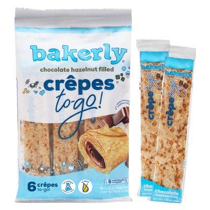 Bakerly Chocolate Hazelnut Crêpes To-Go - 6ct