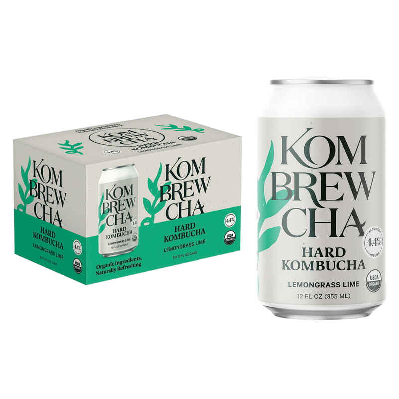 Kombrewcha Lemongrass Lime 6pk 12oz Can 4.4% ABV