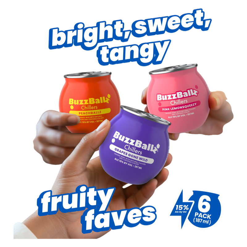 BuzzBallz Fruity Variety Pack 6pk 187ml