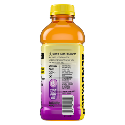 BODYARMOR FLASH I.V. Caffeine + Hydration Pineapple Passionfruit 20oz Btl