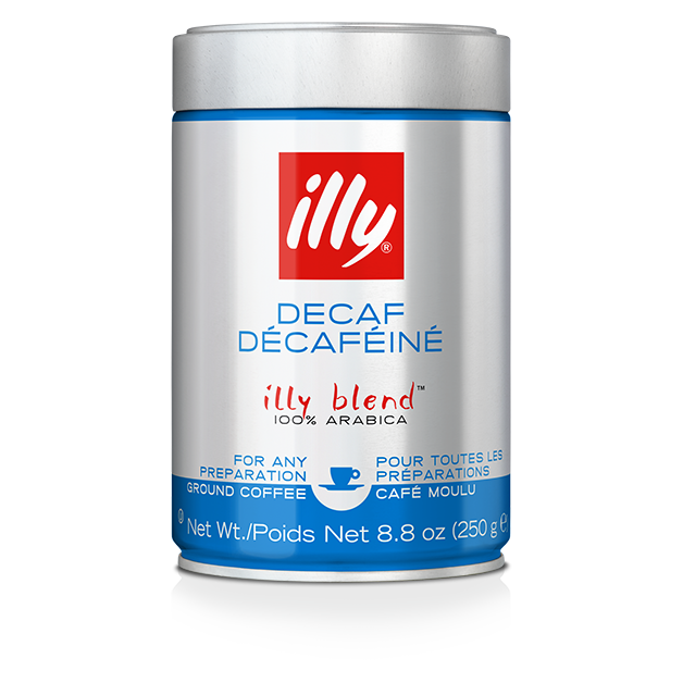 Illy Decaf Ground Espresso Coffee 8.8oz Can