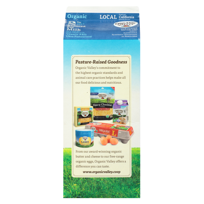 Organic Valley 2% Reduced Fat Milk 1/2 Gallon CA