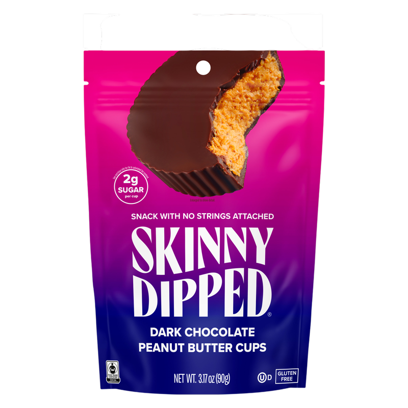 SkinnyDipped Dark Chocolate Peanut Butter Cups, 3.17oz