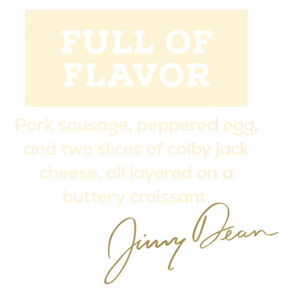 Jimmy Dean Protein Sausage Egg & Cheese Croissant Sandwiches 2ct