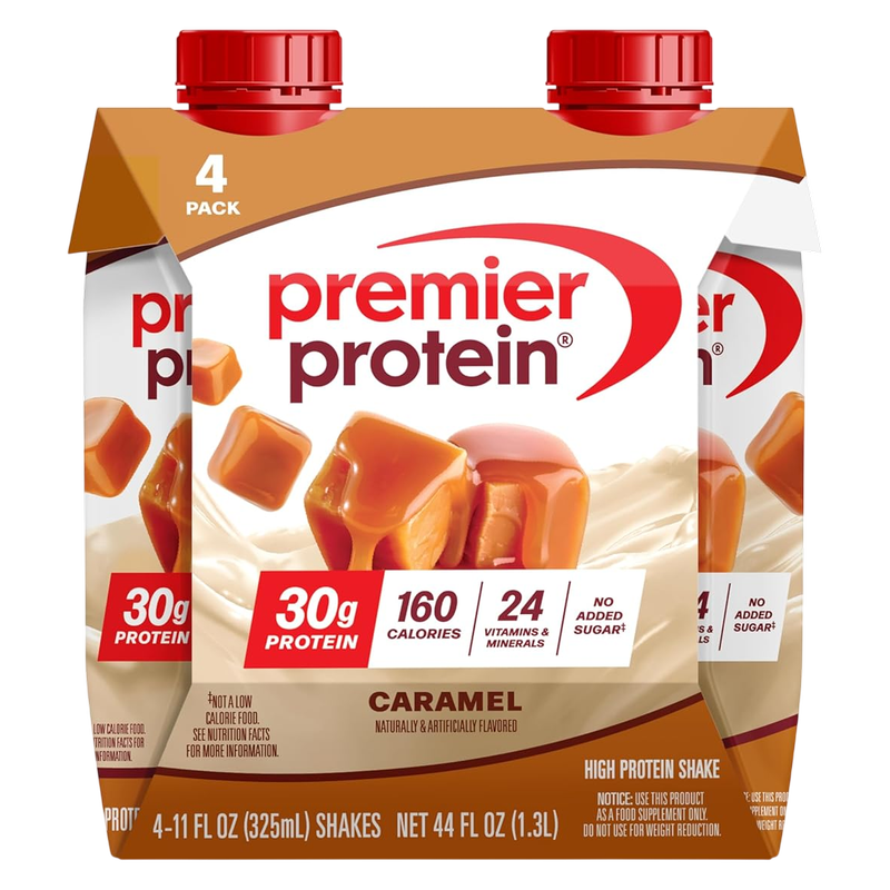 Premier Protein 30g Caramel High Protein Shake 4pk 11oz Ctn