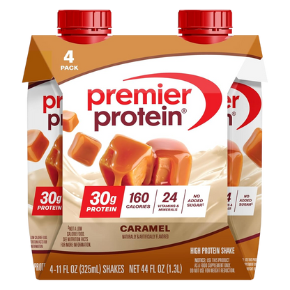 Premier Protein 30g Caramel High Protein Shake 4pk 11oz Ctn