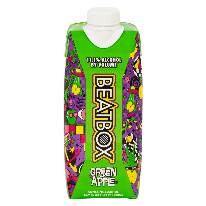 Beatbox Green Apple 500ml 11.1% ABV Wine Party Punch
