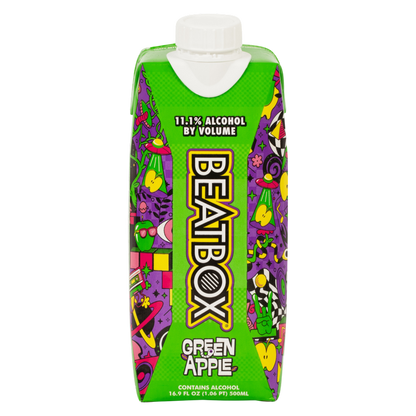 Beatbox Green Apple 500ml 11.1% ABV Wine Party Punch