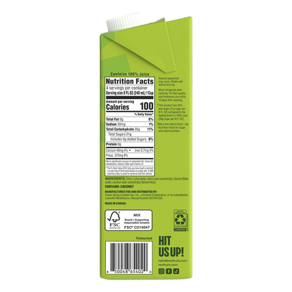 REVL Fruits 100% Tart Cherry Juice 32oz Carton