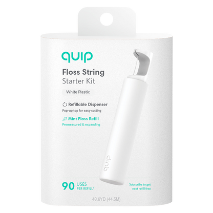 Quip Refillable Floss String White 1ct