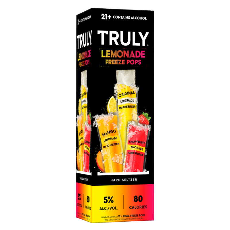 TRULY Hard Seltzer Lemonade Iced Pops 12pk 100ml Sleeve 5.0% ABV