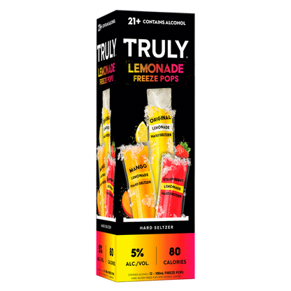 TRULY Hard Seltzer Lemonade Iced Pops 12pk 100ml Sleeve 5.0% ABV