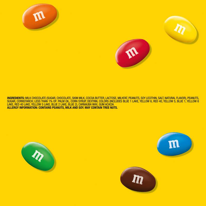 M&M Peanut Milk Chocolate Candies Fun Size 10.57oz