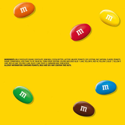 M&M Peanut Milk Chocolate Candies Fun Size 10.57oz