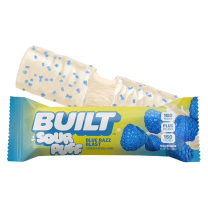 BUILT Sour Puff Bar, Blue Razz Blast