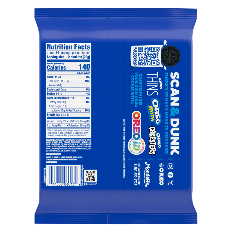 OREO Double Stuf Chocolate Sandwich Cookies 14.03oz