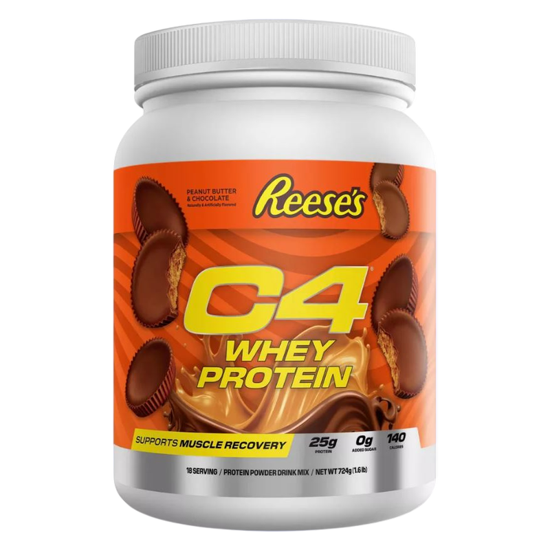 C4 Whey Protein Powder, Reese's Peanut Butter Cup Flavor, 25g of Protein, 18 Servings