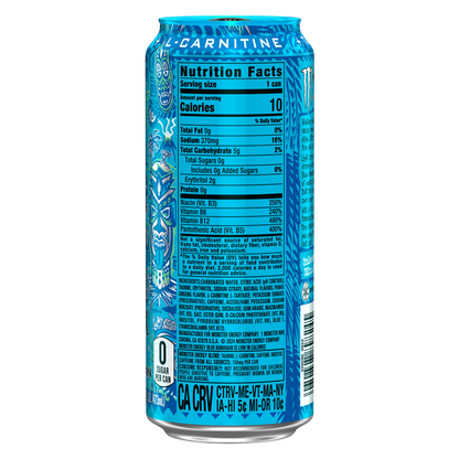 Monster Energy Ultra Blue Hawaiian Energy Drink 16oz Can