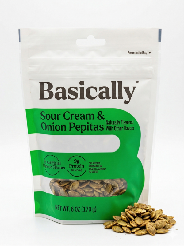 Basically Sour Cream & Onion Pepitas - 6oz